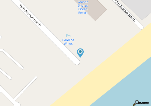 Carolina Winds 1005-1BR OF Condo in Myrtle Beach map location