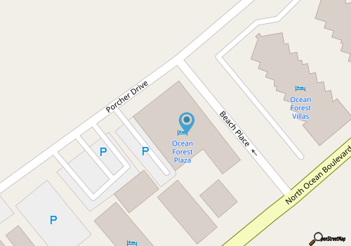 1BR Ocean Forest Plaza Condo ????? Oceanfront ????? map location