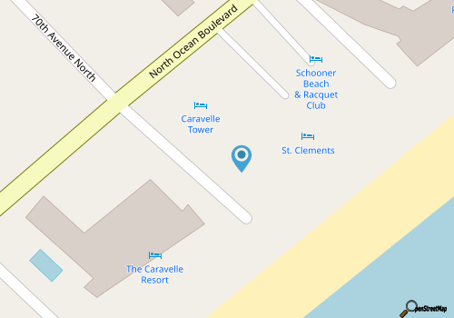 On-Site Ocean Access: Family Condo in Myrtle Beach map location