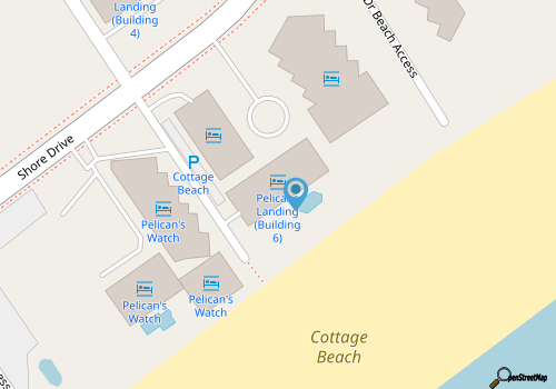 Direct Oceanfront! Pelicans Landing 404, 3 Bedroom, Free Daily Activities map location