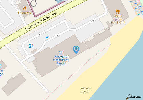 Westgate Myrtle Beach Oceanfront Resort - 1 Bedroom Sleeps 4 map location