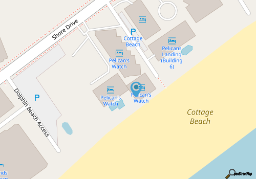 Direct Oceanfront 3 Bedroom Pelicans Watch 303 map location