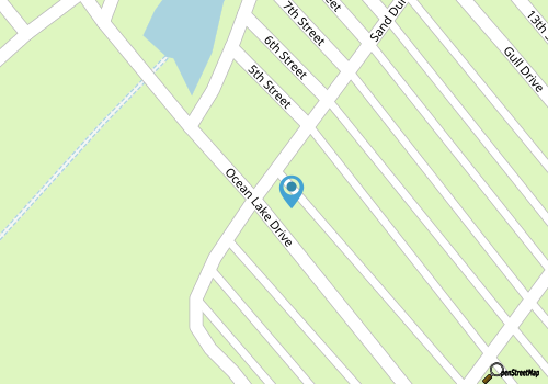 E8 Stunning Ocean Front Home in Ocean Lakes with Golfcart map location