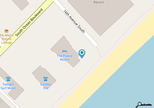 Palace Resort 410- Ocean view 1BR/1BA- Pool map location