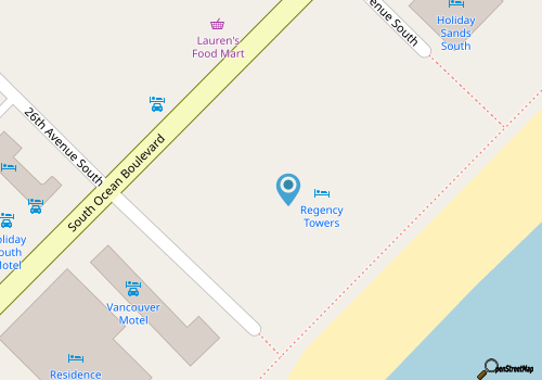 Ocean Front Condo Breathtaking balcony and bedroom Sunrise Views map location
