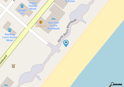 7th Floor, Studio, Magnificent Ocean Front, Bayview Resort, Myrtle Beach map location