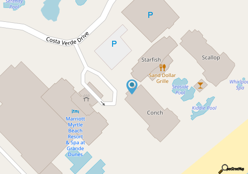 Spacious two Bedroom at beachfront resort- beautiful Marriott OceanWatch Villas map location