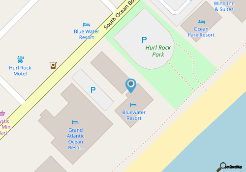 Bluewater Resort Villas 105: 1  BR, 1  BA Condominium in Myrtle Beach, Sleeps 4 map location