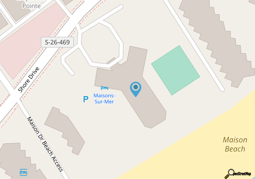 Ultimate Myrtle Beach Condo location in Prestigous Maisons-sur-Mer. map location
