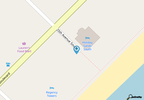 Oceanfront Compass Cove Resort | Pools, Lazy River & Near Broadway at the Beach map location