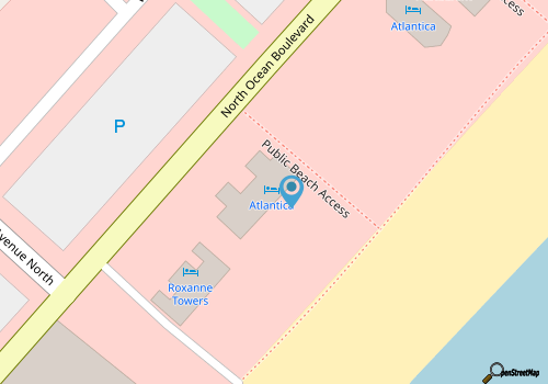 Atlantica III PH64- Oceanfront 1BR- Lazy River map location