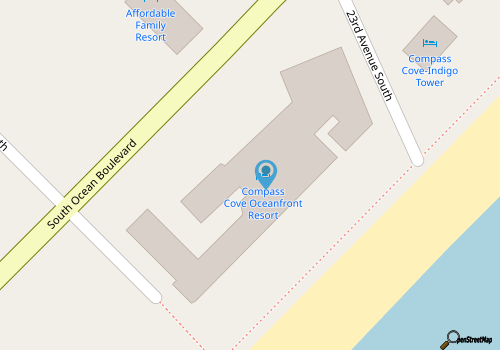 Oceanfront Luxury Awaits Deluxe King Rm map location