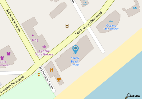 Newly Upgraded Great 1 bdrm oceanfront condo Near Broadwalk and Downtown map location