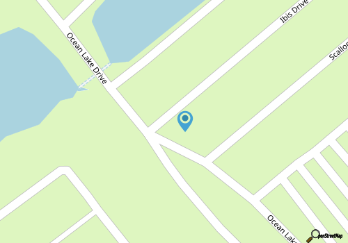 Beautiful Lakefront Beach Home 300 feet from the beach, Quiet dead end street map location