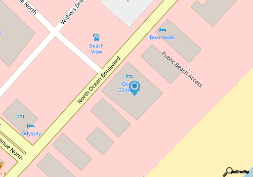 Ocean Enclave, a Hilton Grand Vacations Club - 1 Bedroom - Partial Ocean View map location