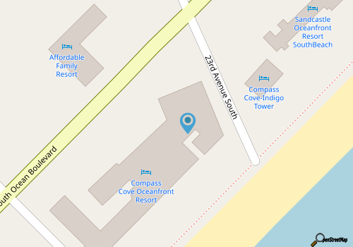 Compass Cove Mariner Tower 624 - 3 Bed/2 Bath Ocean Front Condo - Pools, Lazy River, Hot Tub map location