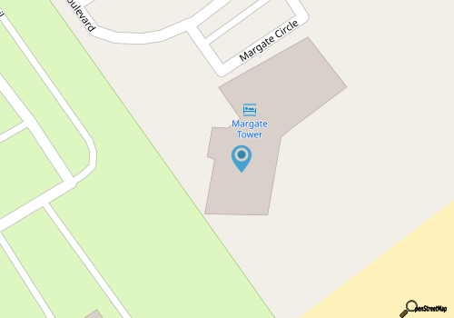 Direct oceanfront Margate with access to resort amenities, 1003 map location