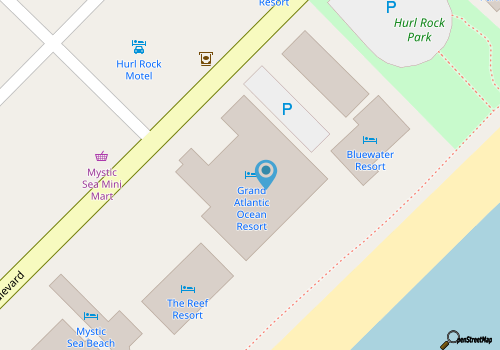 Grand Atlantic 1901 - 4 Bedroom Ocean Front Condo map location