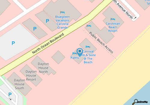Palms Resort - DIRECT Ocean Front map location