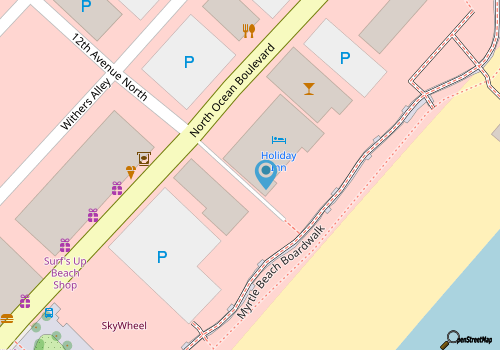 Holiday Pavilion 208: Great Location, Beach, Pools map location