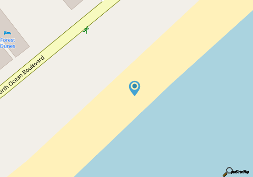 Coastal Glow--cozy 1-bedroom in beautiful Myrtle Beach, only steps from ocean map location