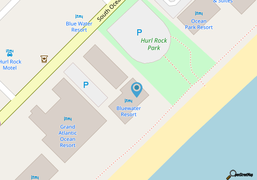 1110 Ocean View 1 bedroom/1 bath condo 1110 map location
