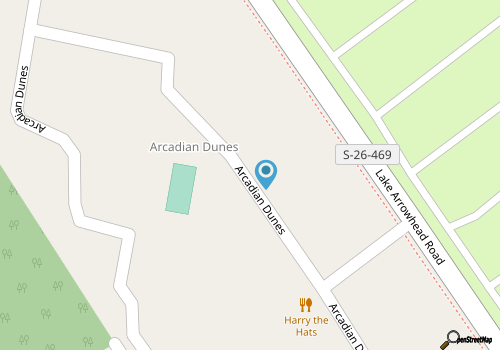 Arcadian Dunes Coastal Retreat: pools, tennis, bar map location