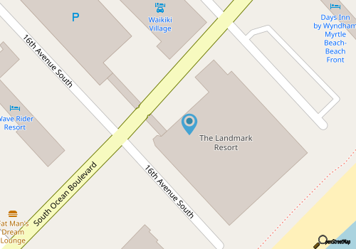 Top Floor Beachfront Retreat, Ocean View, Pools, Hot Tub, Restaurant & Bar map location