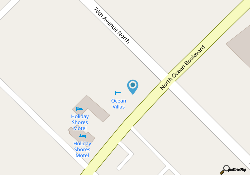 1 Block to Ocean Shore: Condo in Myrtle Beach! map location