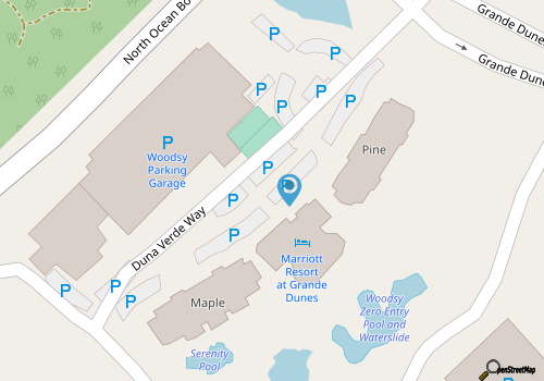Marriott's OceanWatch at Grande Dunes; Myrtle Beach 2 Bedroom Villa Ocean Front map location