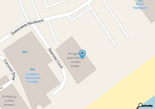 Ocean View 2 bedroom, 2 bath unit in South Hampton Tower. map location