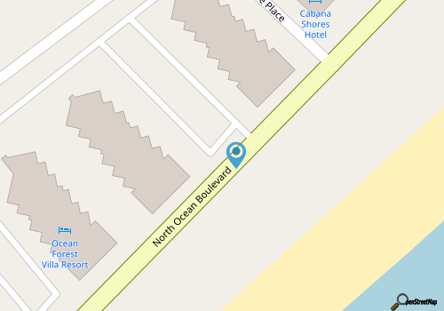 ~Gorgeous~ Ocean View King Suite in Cabana Row~ map location