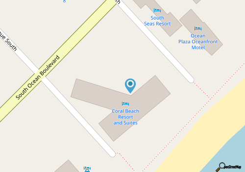 Direct Oceanfront at Coral Beach with Heated Pools map location