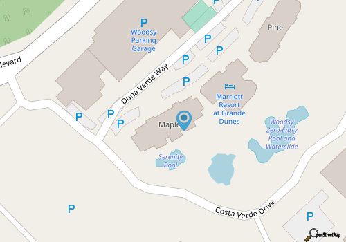 Marriott OceanWatch Villas at Grande Dunes - Timeshare Ocean View Room map location