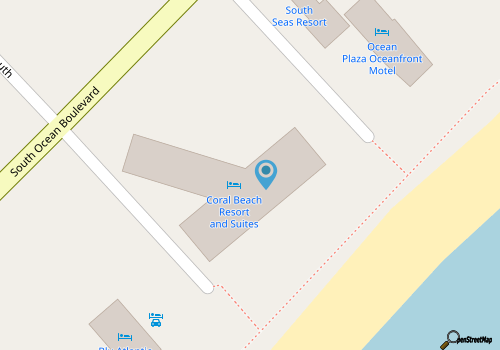 Direct Oceanfront Condo in the heart of Myrtle Beach  map location