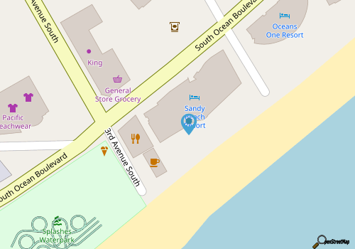 Newly Upgraded,Great View,Direct Sandy Beach 1BR! map location
