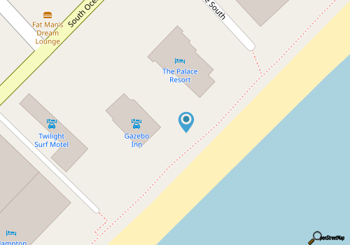 2-Bedroom Cottage, One Block to Beach! Free WIFI, Free Parking map location
