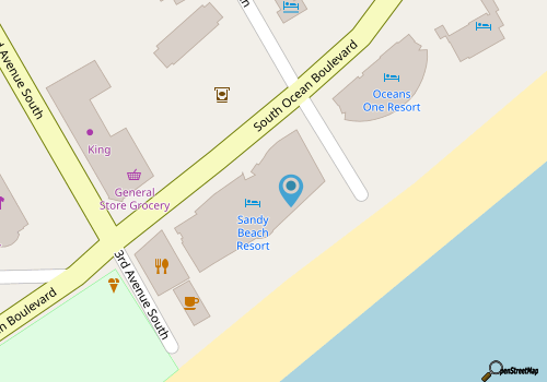Sandy Beach Resort, 15th floor, 1Bdr Oceanfront, 8 Guests, Myrtle Beach map location