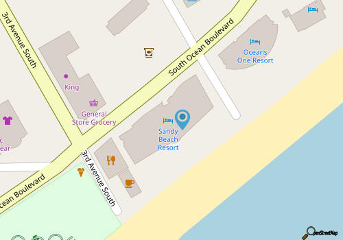 Stunning 7th Floor Oceanfront Condo Near Boardwalk map location