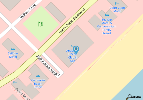 Anderson Ocean Club, a Hilton Grand Vacations Club - Studio Ocean/Water View map location