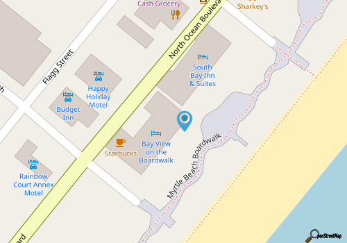 New Bay View Resort,Great Location,Boardwalk,Pools map location