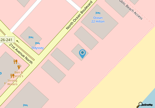 Updated 2nd Floor 1BR for 6! Sailfish 210 map location