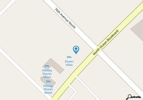 Ocean Villas #402: 1 BR, 1.5 BA Condominium in Myrtle Beach, Sleeps 4 map location