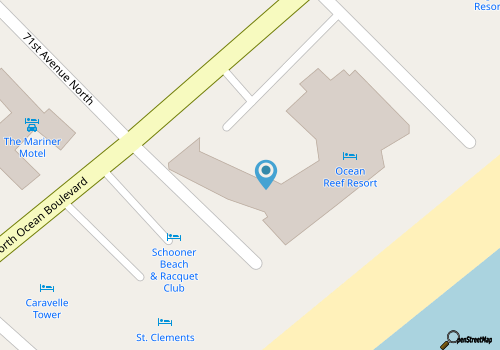 Access to Pool, Beach: Ocean-View Myrtle Beach Apt map location