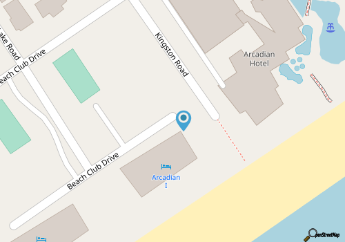 ~Beachfront Vibes~  Oceanfront condo located in Arcadian One map location