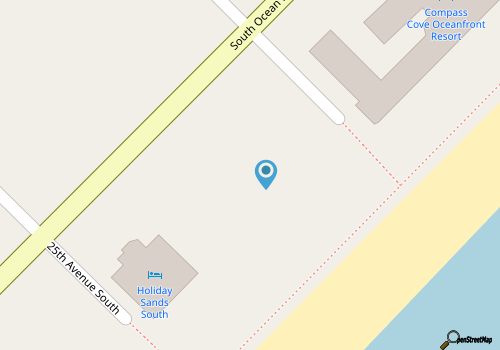 Compass Cove Resort Unit 1252 - Oceanfront map location