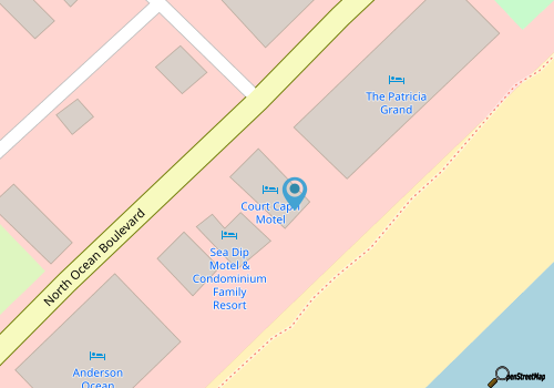 Oceanfront King Kitchenette Studio  - Pet Friendly map location