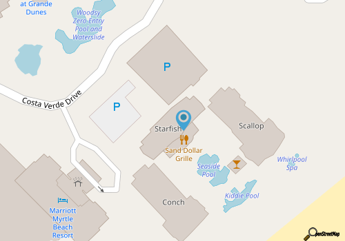 Lovely two bedroom condo at beachfront Marriott OceanWatch Villas at Grande Dune map location