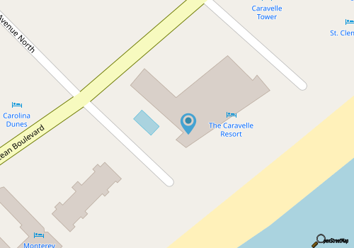 Caravelle 1203- Oceanfront 1BR-9 Pools, Hot Tub map location