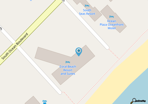 Studio Unit with Partial Ocean Views in South Myrtle Beach - Full Amenities! map location